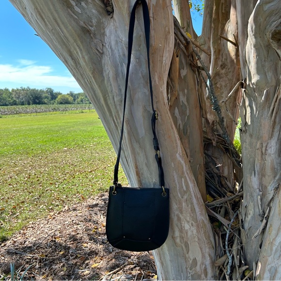 Black Crossbody with Brass Hardware LIKE NEW!! - Picture 8 of 12